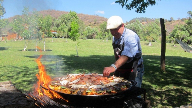 Asador para preparar parrillada