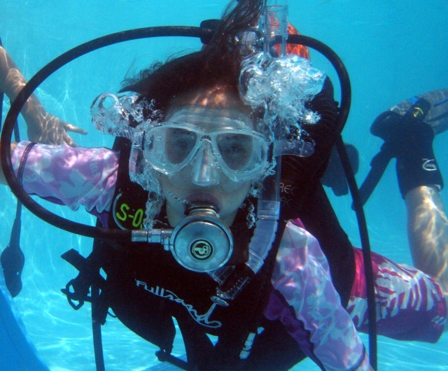Aprendiendo a bucear