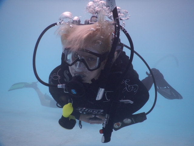 Profesoternera de buceo