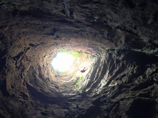 Vista desde el fondo del sotano