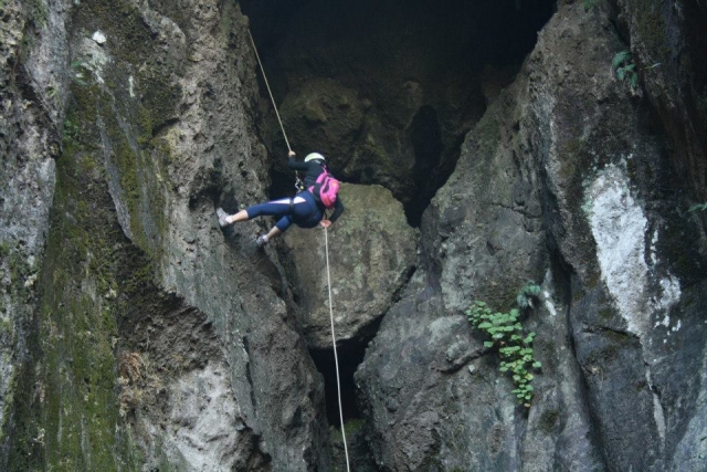 Rappel en Tlayacapan, Morelos