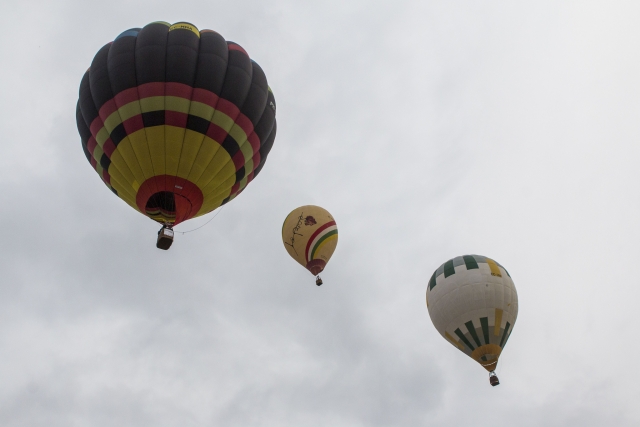 Vuelo simultáneo de globos en Tequisquiapan