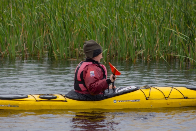 Disfrutando del kayak