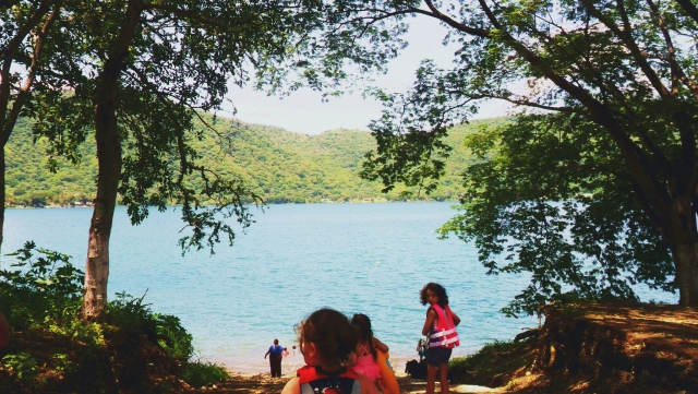 Disfrutando la laguna