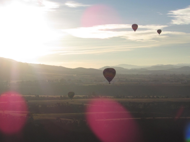 Globos e el aire 