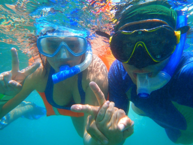 Snorkeling en pareja