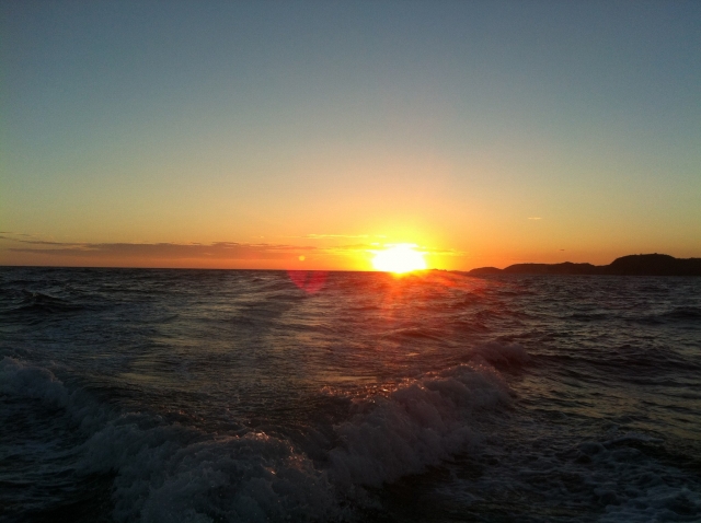 Espectacular atardecer 