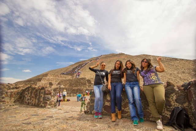 Recorrido en teotihuacan