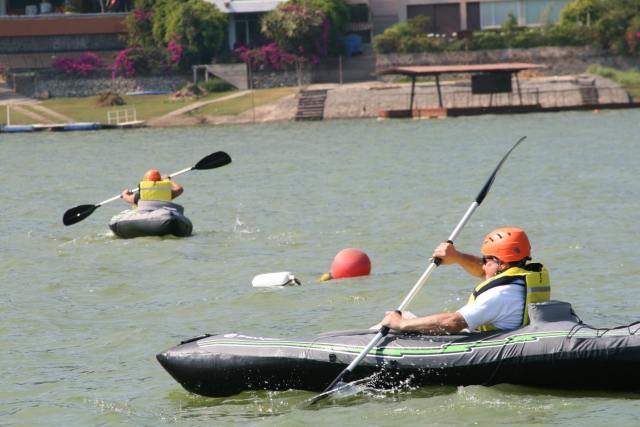 Remando en aguas tranquilas