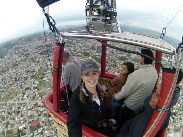 Disfruta del recorrido en globo