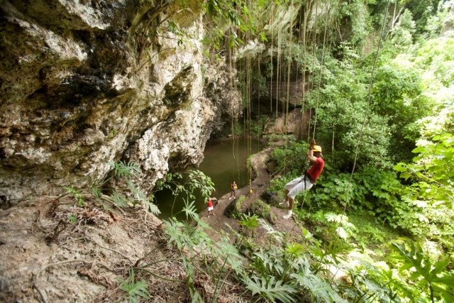 Rappel en cenote 