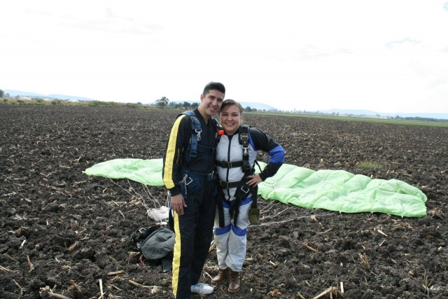 Disfrutando el aterrizaje 