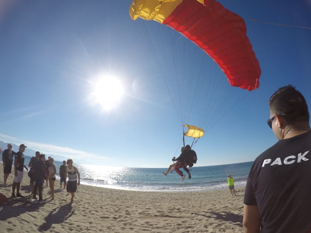 Aterrizando en la playa 