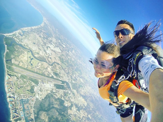 Salto tandem en vallarta 