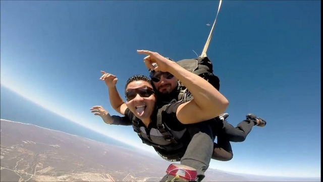 Salto tandem en Cabo 