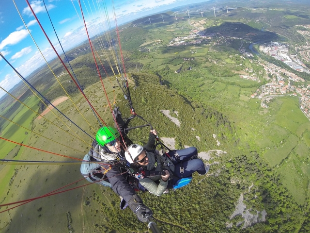 Vuelo en parapente 