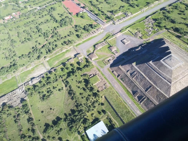Teotihuacán en aerostático