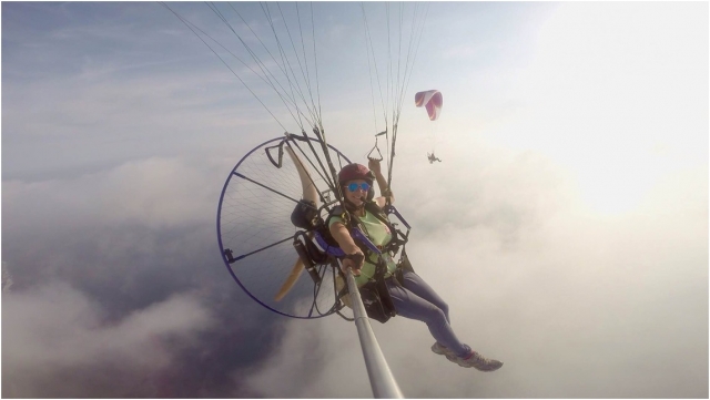 Vuelo en paramotor el colimón