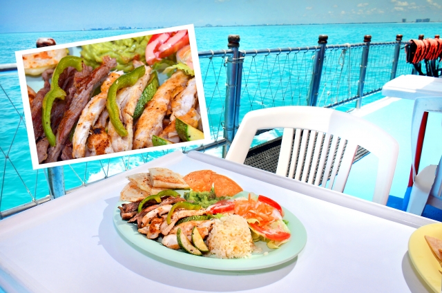 comida en la embarcacion 