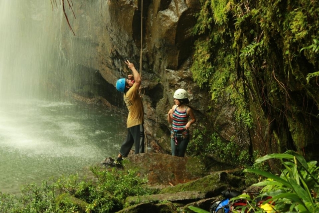 Descendiendo de la cascada