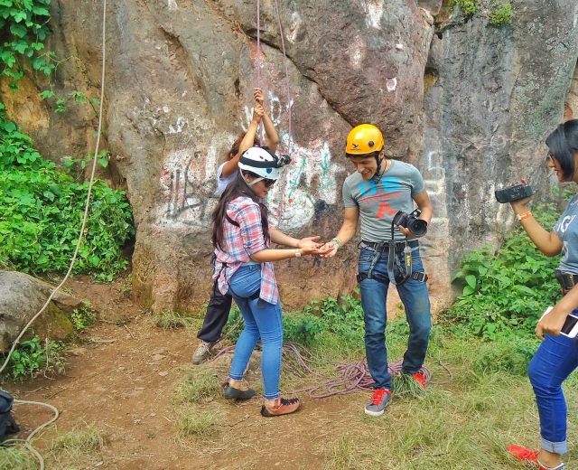 Inicando el rappel 