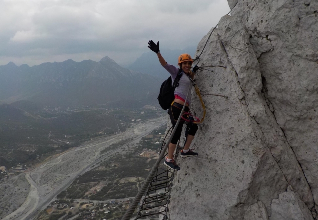 Via ferrata en la huasteca monterrey