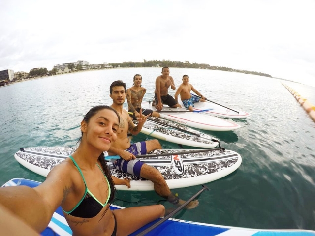 Disfrutando del paddte board