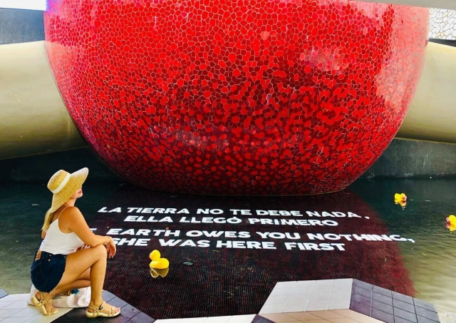 Esculturas dentro del parque