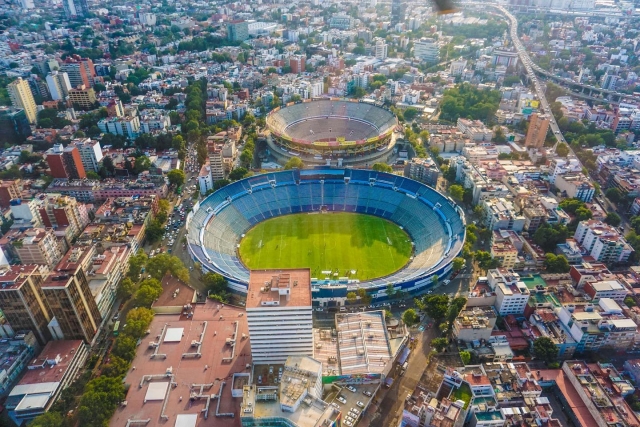 Vista hacia el estadio