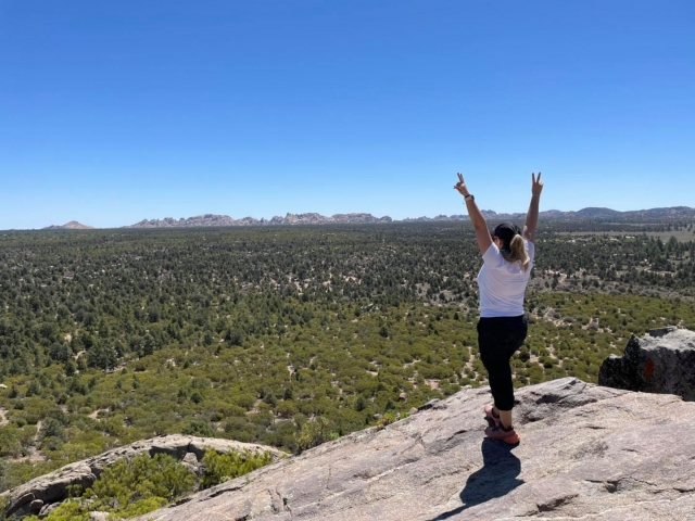 Llegando al mirador