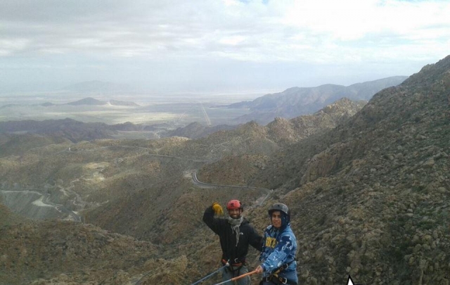 Rappel en La Rumorosa 