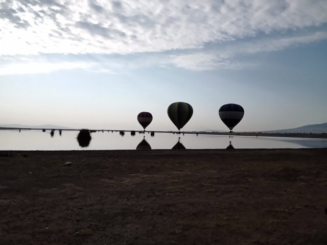 Paseo en globo desde laguna
