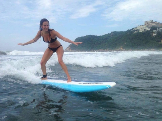 Saliendo de la ola
