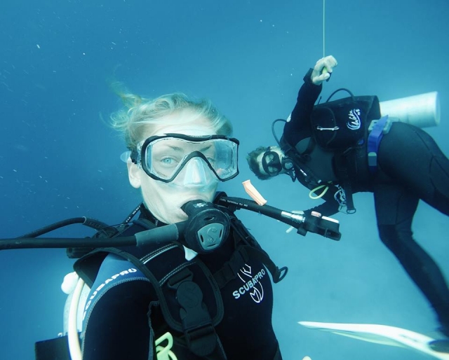 Disfrutando del buceo