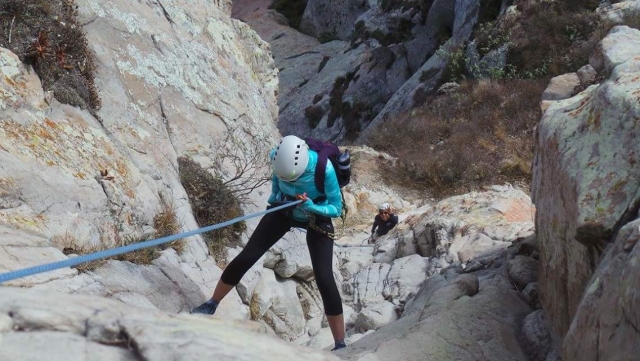 Descendiendo la Peña de Bernal