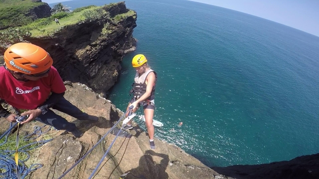 Rappel en Roca partida
