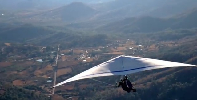 sobrevolando Valte de Bravo.