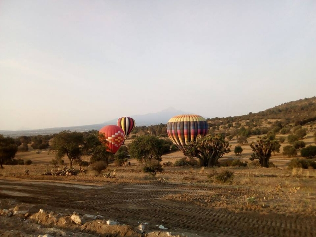 Despegando en globo aerostático