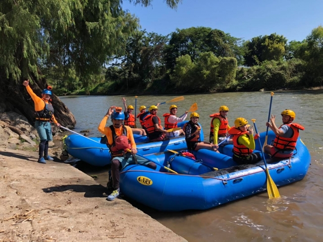 Listos para el rafting
