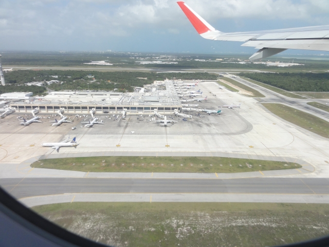 volando por el aeropuerto