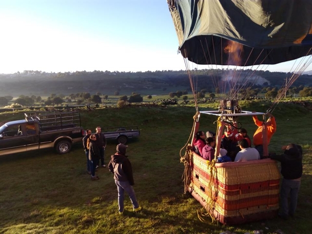Viaje en globo Puebla niños
