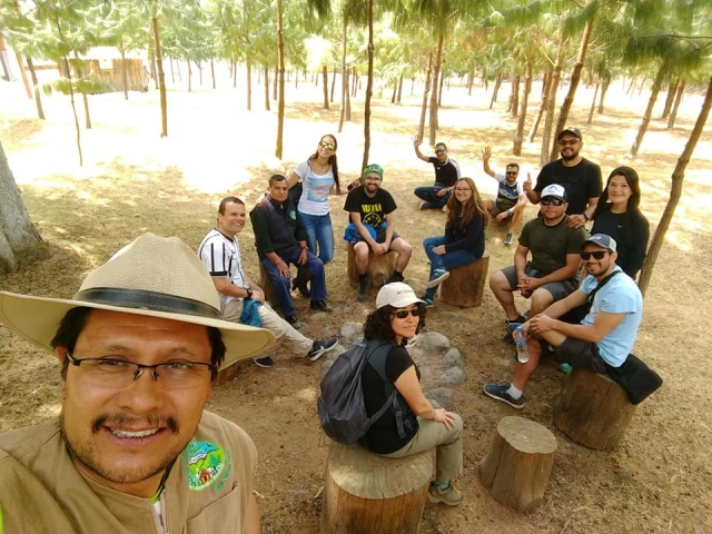 Descansando en la senderismo