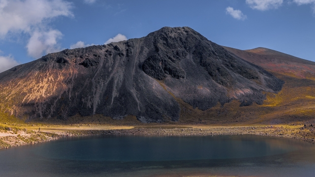 Hermosa vista del volcán