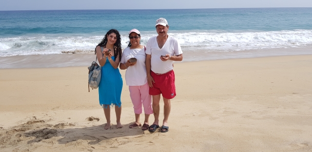Tranquilidad en la arena de Zipolite