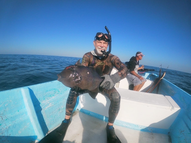 Disfrutando el día de pesca