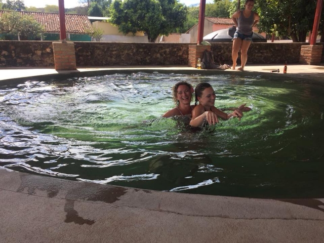 Telajacion en aguas termales