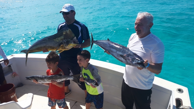 Pesca en familia