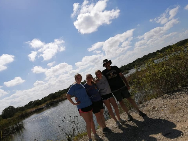 Vista hacia el ojo de agua