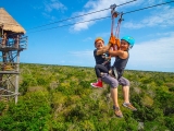 Visita guiada snorkel tirolina y rappel en Chemuyil niños