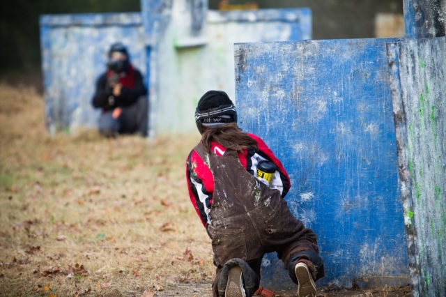 Paintball trabajo en equipo